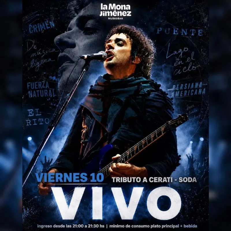 VIVO, Tributo a Cerati - Soda | La Mona MuseoBar