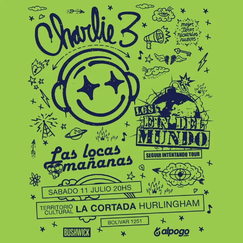 CHARLIE 3,LOS FIN DEL MUNDO INVITADOS LAS LOCAS MAÑANAS