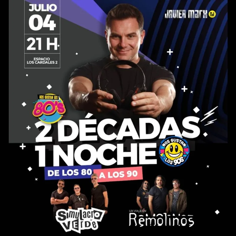 FIESTA DOS DÉCADAS EN UNA NOCHE - ESPECIAL 80s + 90s